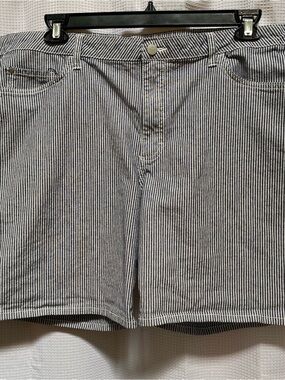 Ladies LEE RIDERS Midrise Shorts Striped Size 20
